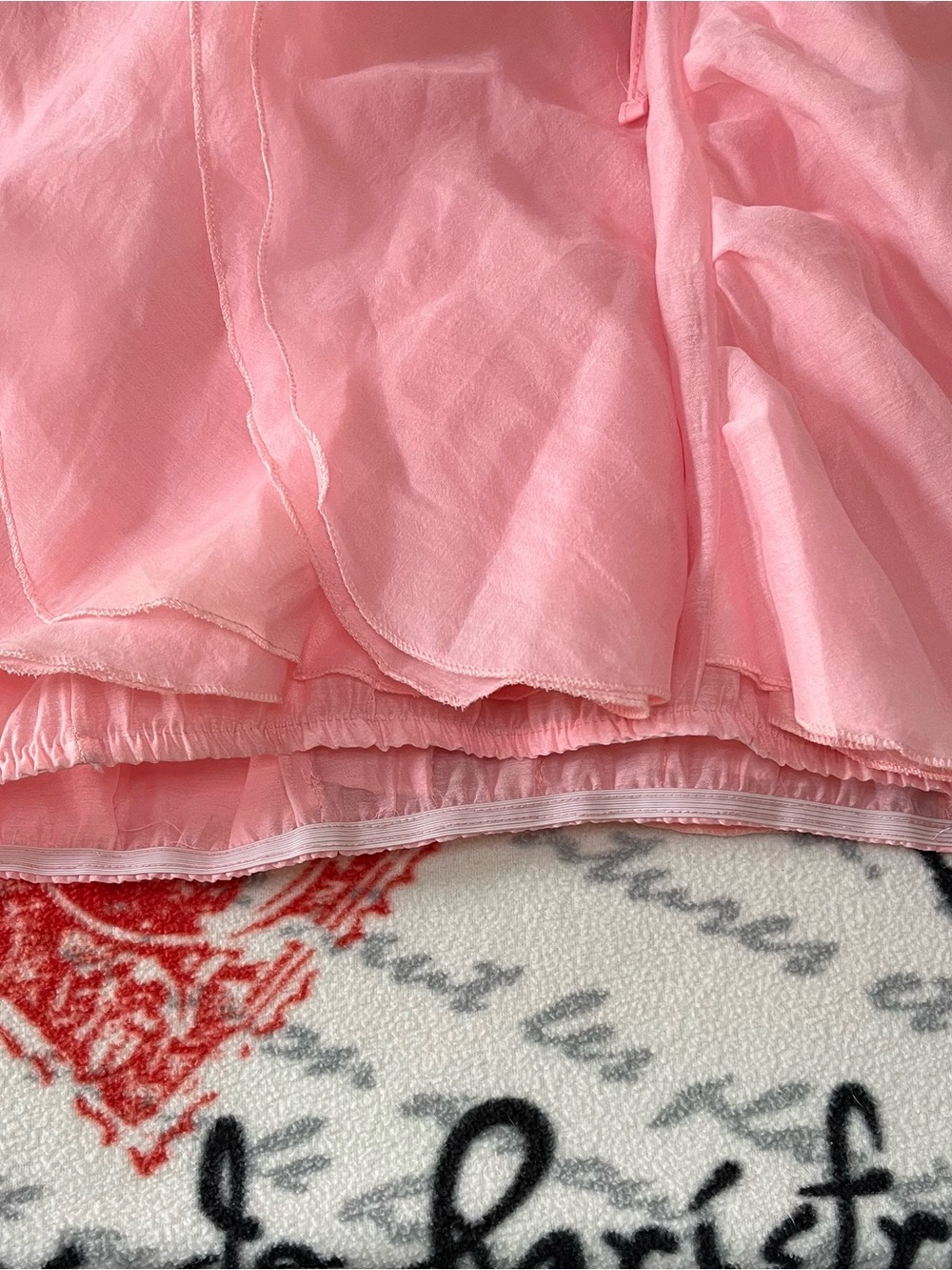 WoWo Pink 3D Petal Ruffle Blouse - Picture 3 of 4